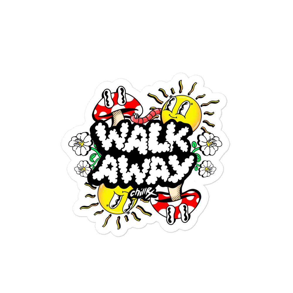 The Decentralized Album Walk Away Sticker!